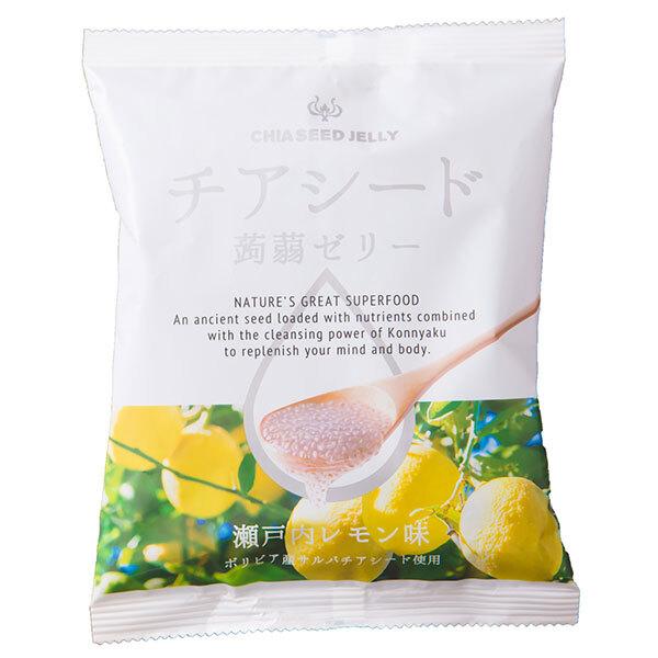 チアシード蒟蒻ゼリー 瀬戸内レモン味 10個 12袋入 送料無料 お菓子 果実 こんにゃくゼリー れもん 最新最全の