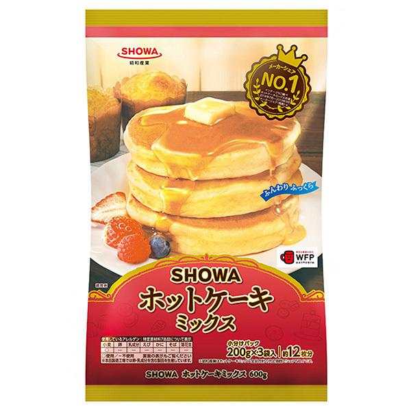 昭和産業　ホットケーキミックス　600g（200g×3袋入）×20個×2セット【送料無料】 昭和産業 (SHOWA) ホットケーキミックス 600g(200g×3袋)×20袋入｜ 送料