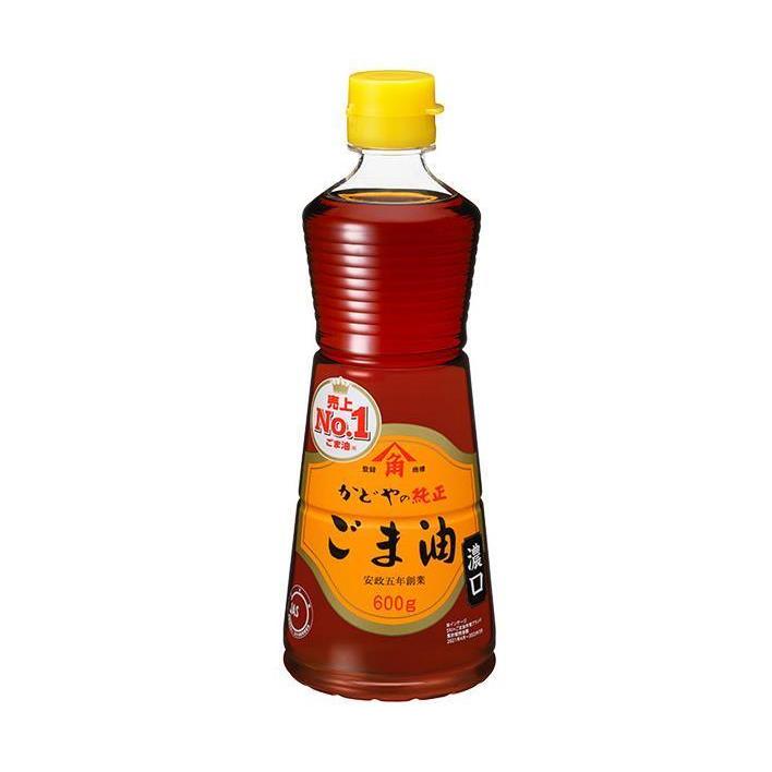 ごま油 かどや かどや製油 純正ごま油濃口 600g×12本入×(2ケース)｜ 送料無料