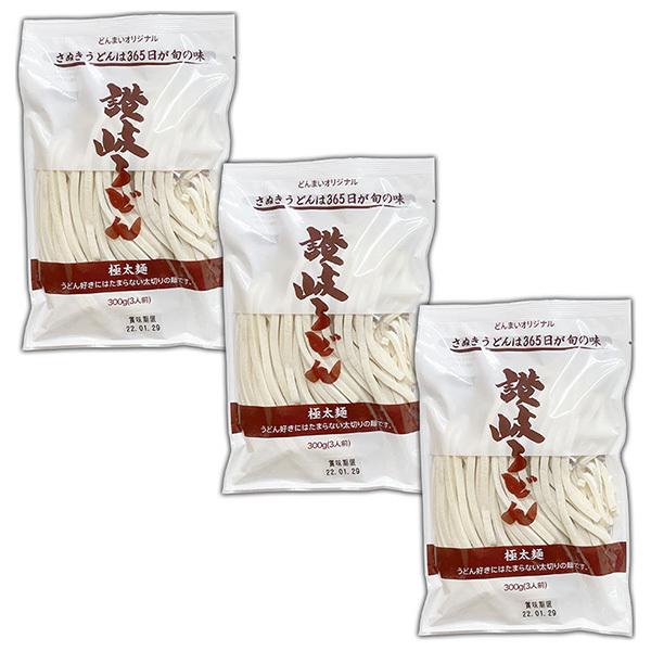 築地ばんや 讃岐のうどん 極太麺 900g(300g×3袋)×1個入 メーカー 問屋直送｜ 送料無料（Yahoo!・のぞみマーケット）