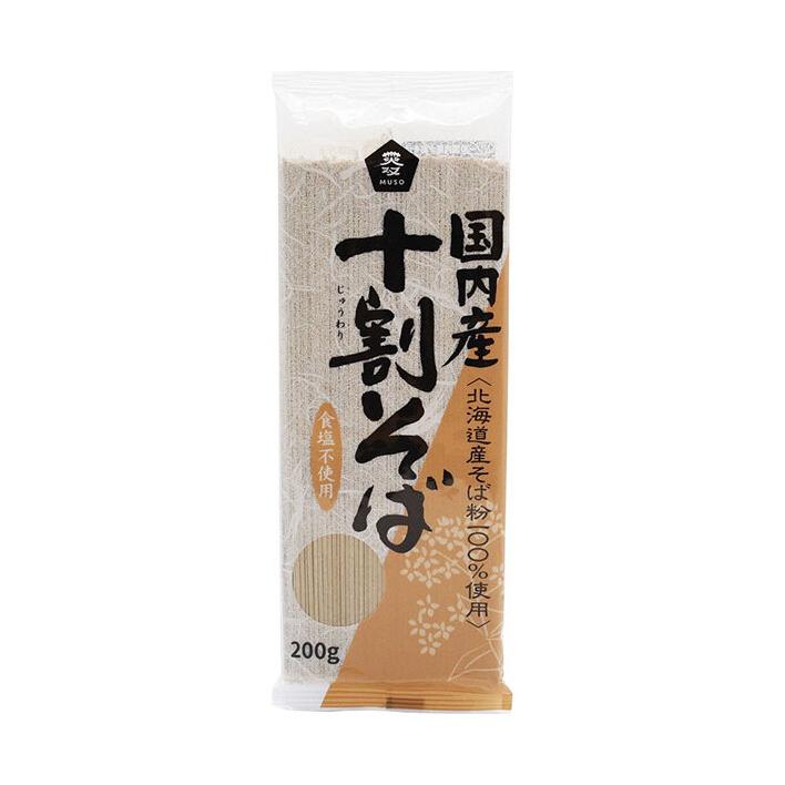 ムソー 国内産 十割そば 200g×20袋入×(2ケース)｜ 送料無料 : のぞみ