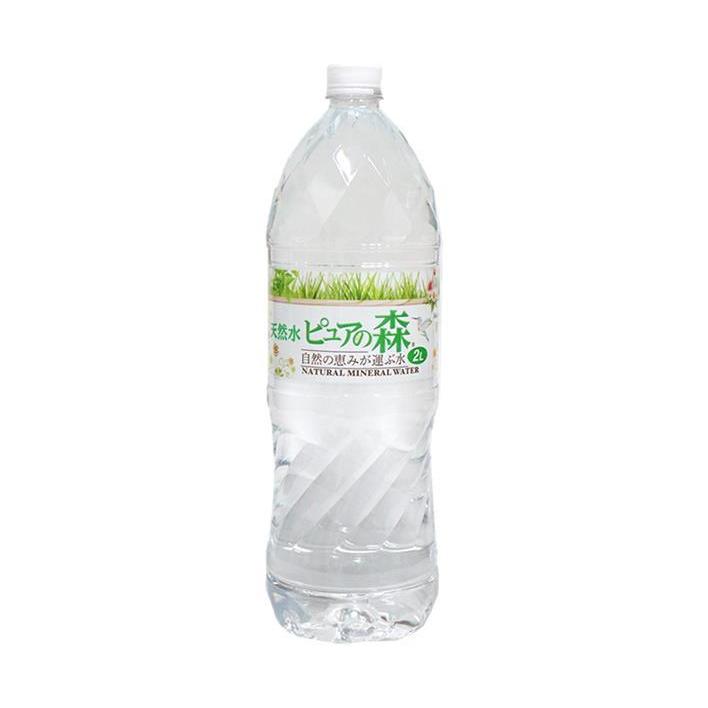 天然水 ピュアの森 2Lペットボトル×6本入×(2ケース)｜ 送料無料 | 