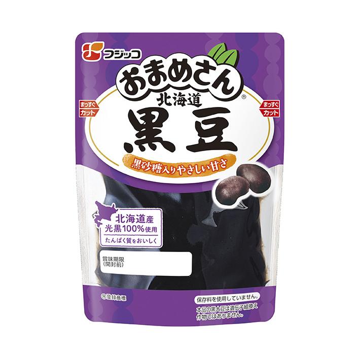 フジッコ おまめさん 北海道黒豆 115g×10袋入×(2ケース)｜ 送料無料