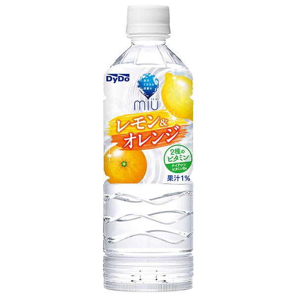 ダイドー ミウ レモン&オレンジ 550mlペットボトル×24本入×(2ケース)｜ 送料無料