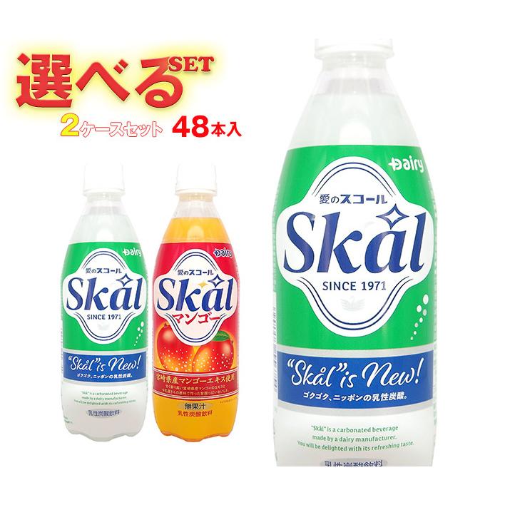 南日本酪農協同 スコール 選べる2ケースセット 500mlペットボトル×48 