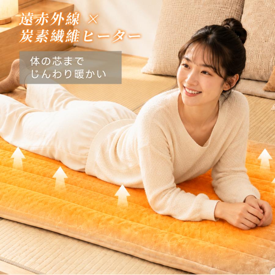サロンベット用温マット　タイマー付き ホットカーペット タイマー付き 日本製 炭素繊維ヒーター ホットマット