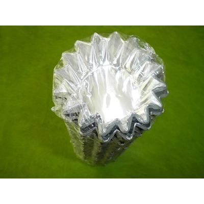 アルミ菊型2号 30μ（ミヤシキ）（500枚） 底φ約43×H26mm 焼き菓子