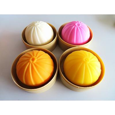 スクイーズ もちもち中華まんミニ（4個セット）おもちゃ かわいい