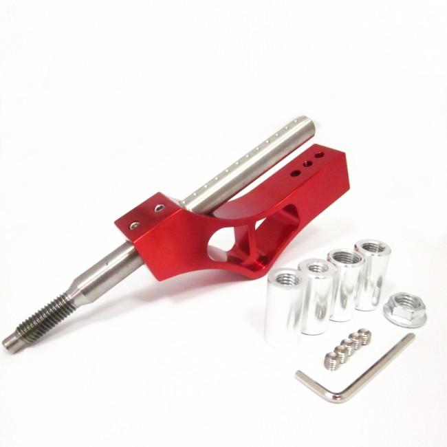 シフトノブ 延長 エクステンション 汎用 アダプター 赤 青 黒 紫