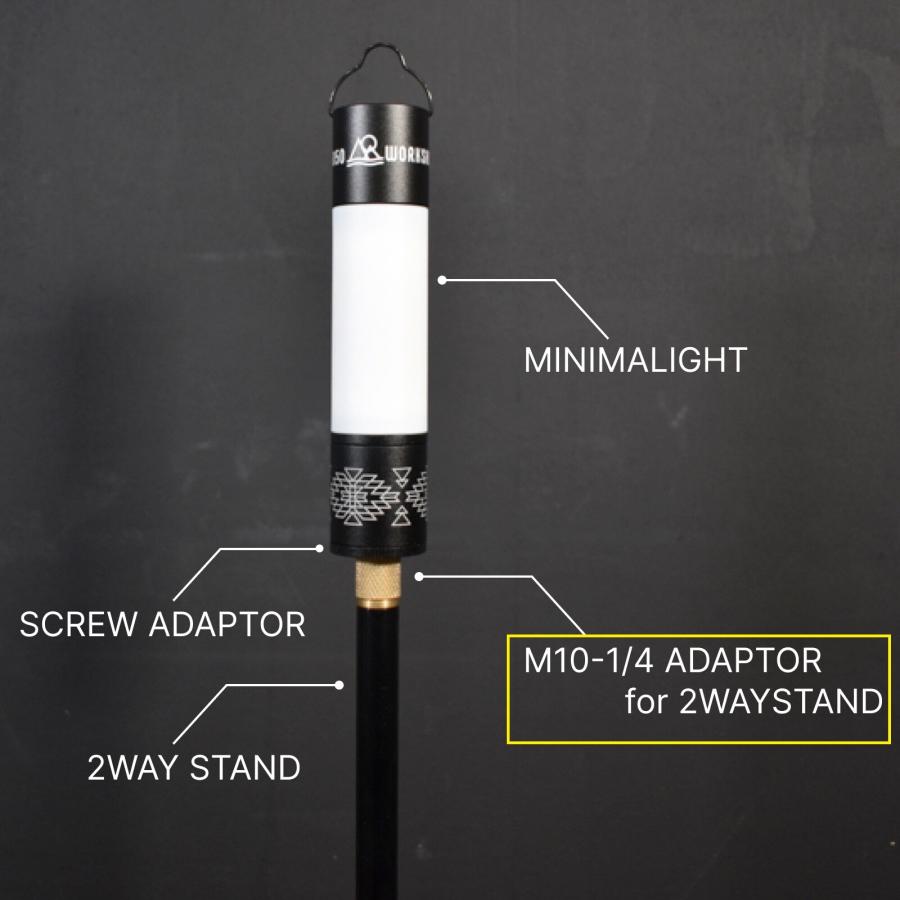 5050WORKSHOP M10-1/4 ADAPTOR for 2WAYSTAND　2ウェイスタンド用　M10-1/4アダプター｜npod｜03