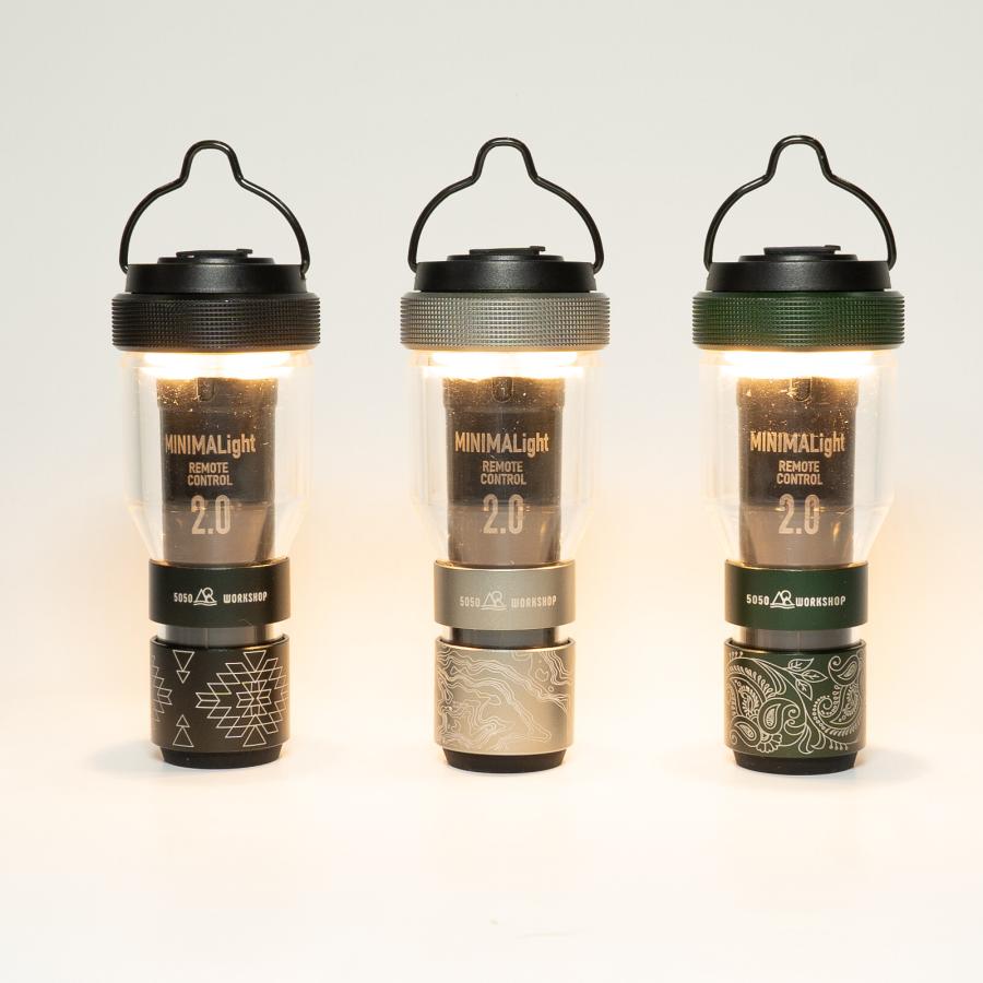 ミニマライトリモートコントロール2.0 ブラック・トライバル2個+リモコン1個 5050WORKSHOP ミニマライトリモートコントロール2.0 本体のみ