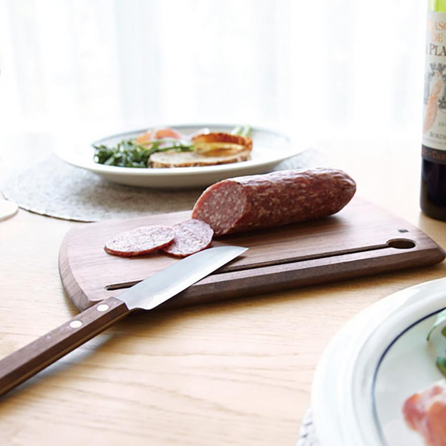 木製カッティングボードとナイフセット 木製まな板 ミニナイフ&カッティングボード セット(L) 『味方屋