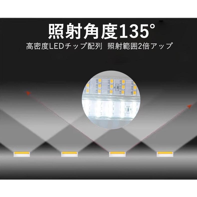 究極爆光三列 ledテープライト ledテープ  白 電球色 ACアダプター 264SMD/M 30m イルミネーション 100V PSE  防水IP68  簡単設置   間接照明  棚下照明の画像