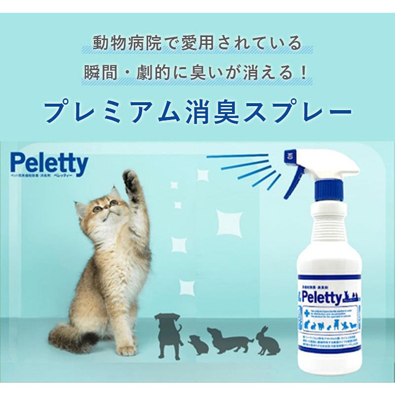 ペレッティー 消臭スプレー ペット用 500ml 除菌 日本製 舐めて