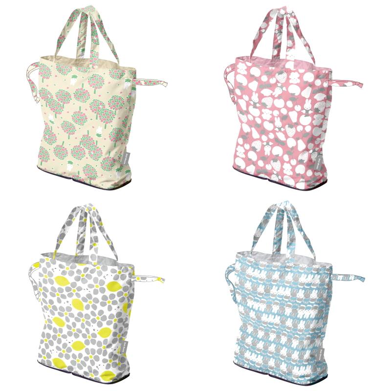 ミッフィー 撥水 エコバッグ うさぎ くまちゃん はっすい 折りたたみ