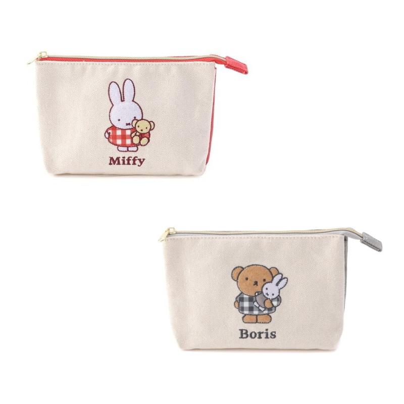 ミッフィー ワッペン3ポケットポーチ ポーチ 化粧ポーチ コスメポーチ