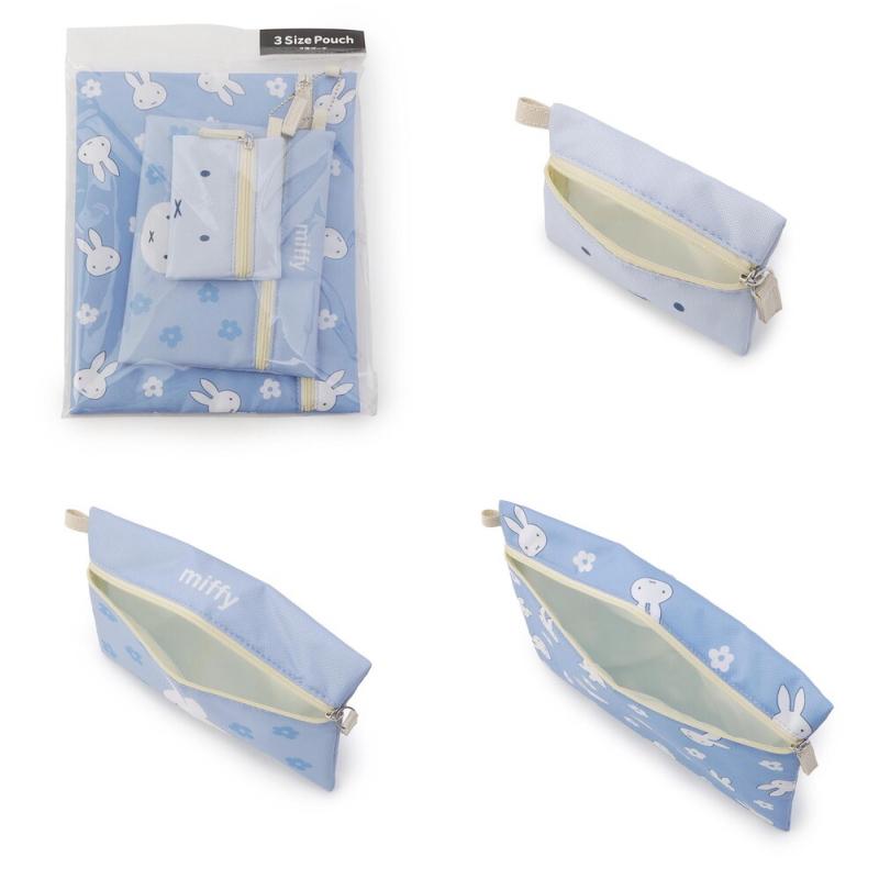 ミッフィーグッズまとめ売り＋化粧ポーチ ミッフィー ワッペン3ポケットポーチ ポーチ 化粧ポーチ コスメ