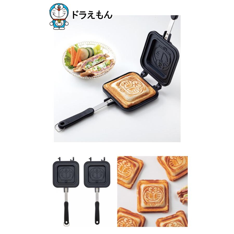 スヌーピー ドラえもん アルミホホットサンドメーカー キャラクター