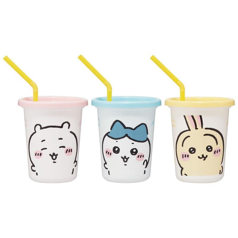 ちいかわ ストロー付きタンブラー320ml 3個セット ストロー付きコップ 