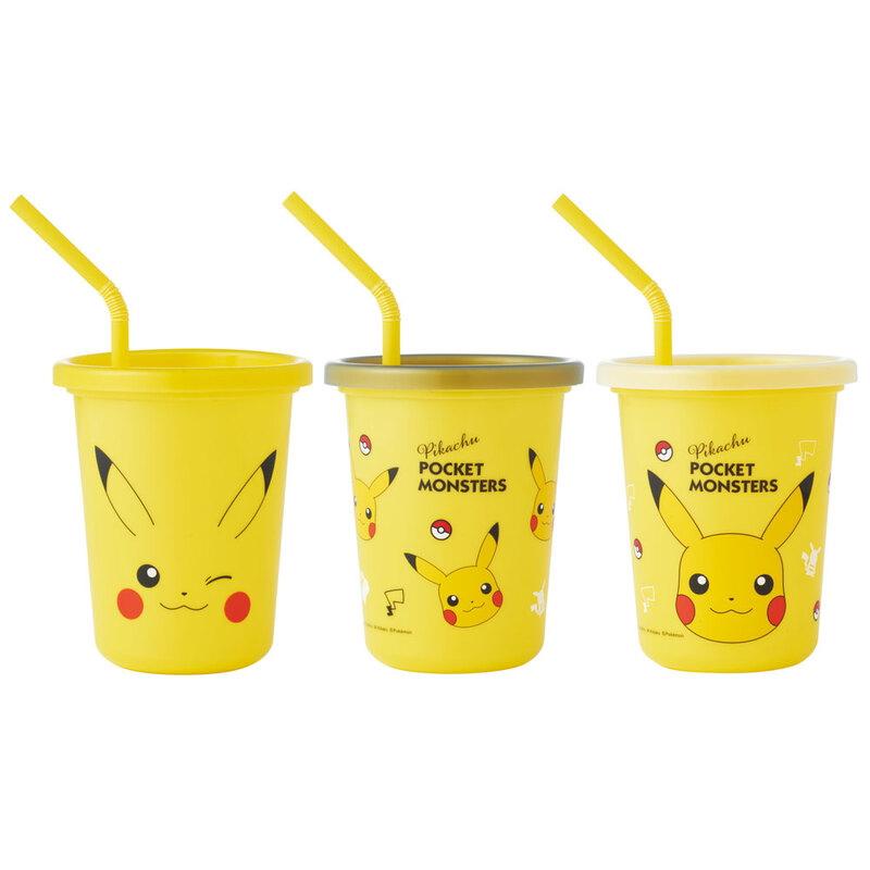 【激レア】ポケモン オリジナルタンブラー 3種セット ピカチュウ ストロー付きタンブラー320ml 3個セット ストロー付き