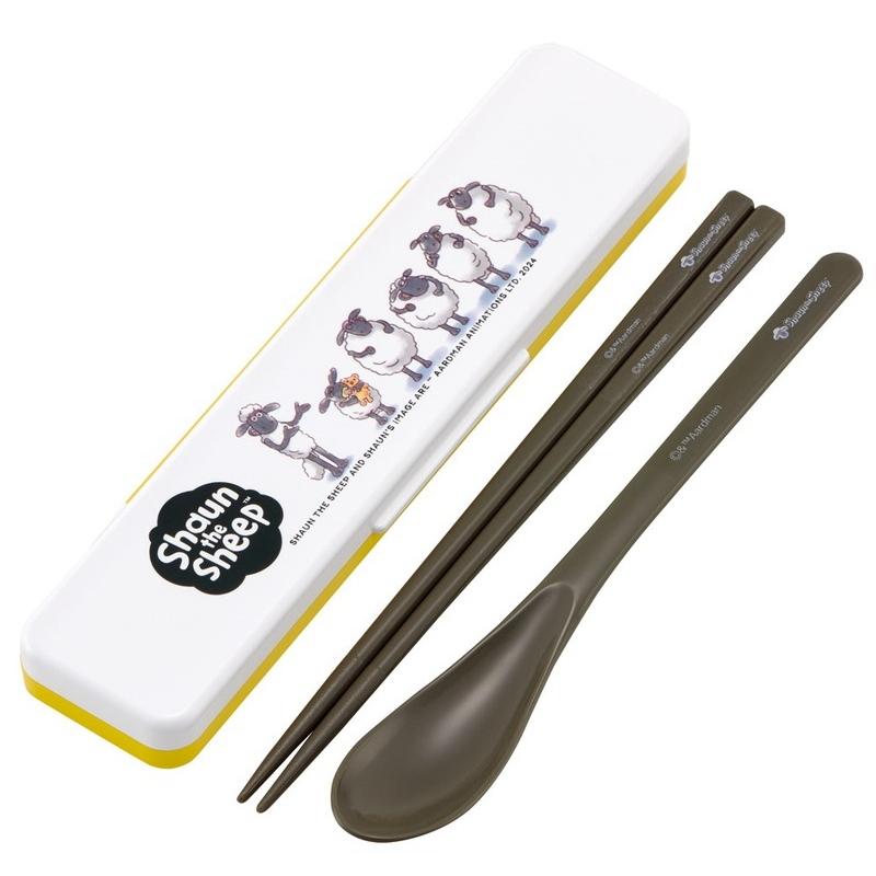 ひつじのショーン 箸スプーンセット 食洗器対応 抗菌 カトラリー お