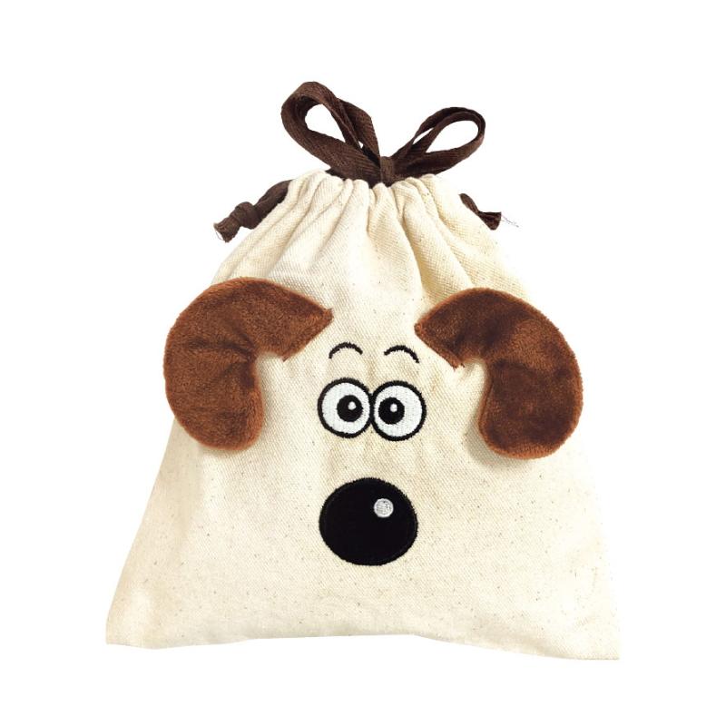 Wallace&Gromit ウォレスとグルミット ぬいぐるみ バッグ ウォレスとグルミット ぬいぐるみ巾着 グルミット きんちゃくポーチ