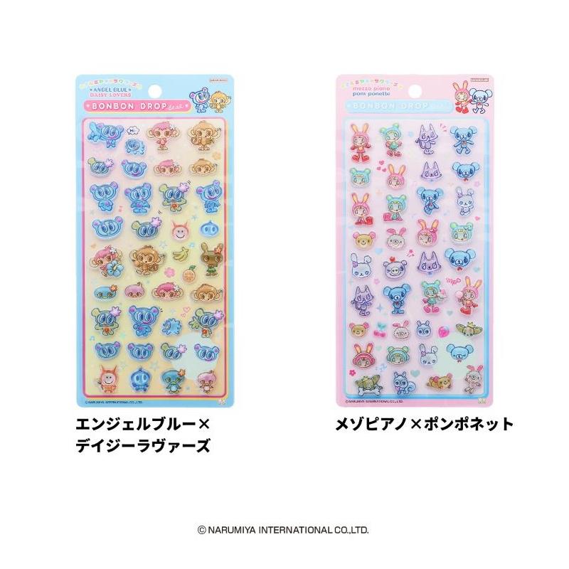 メゾピアノ　ポンポネット　ナルミヤ　ジュエルシール ボンボンドロップシール メゾピアノ ポンポネット ナルミヤ