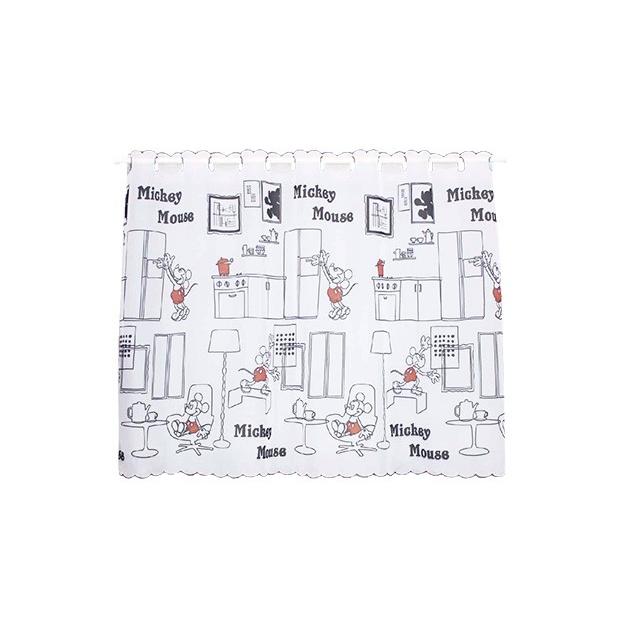 カフェカーテン かわいい ディズニー ミッキーマウス シースルー 100 70cm Cafe 0150 エヌズファーニチャー 通販 Yahoo ショッピング