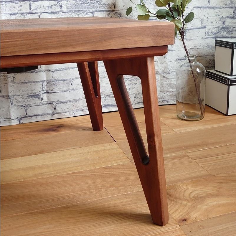 日本製120こたつ ラルフ フラットヒーター ウォールナット ブラウン色