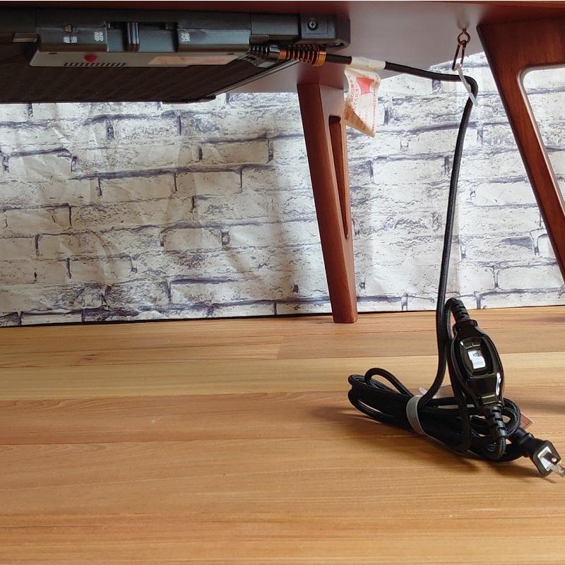 日本製120こたつ ラルフ フラットヒーター ウォールナット ブラウン色