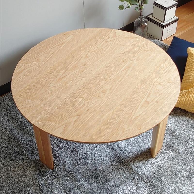 日本製 丸テーブル 90cm 夢見NA 折脚 折り畳み 座卓 テーブル 円形