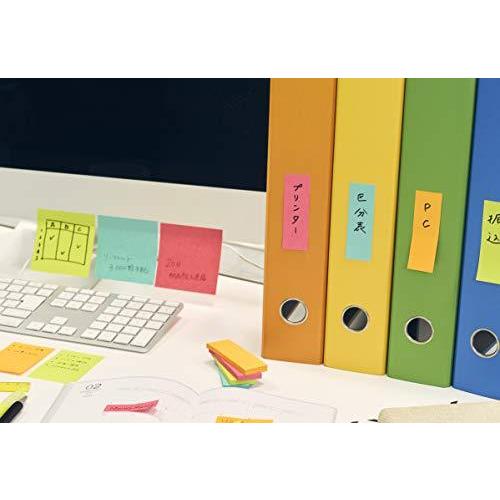 40周年限定商品】ポストイット 付箋 強粘着 ノート マルチカラー 全色