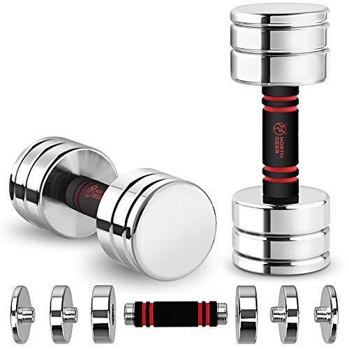 ラッピング無料】 ダンベル 可変式 小型 スチール製 10kg 5kg 7kg 8kg