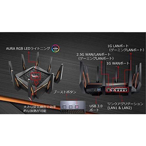 ASUS WiFi 無線ルーター WiFi6 4804 4804 1148Mbps トライバンド