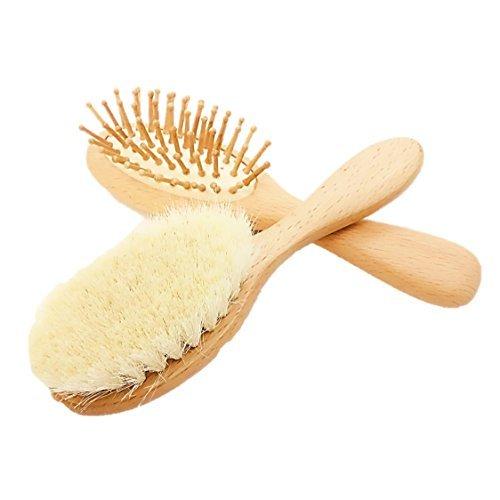 St Ts ベビー用 ヘアブラシ 山羊毛 櫛セット ベビーブラシ 新生児 乳児 赤ちゃん用 ヘアーブラシ クシ 出産 Nug ネットショップinfinity 通販 Yahoo ショッピング