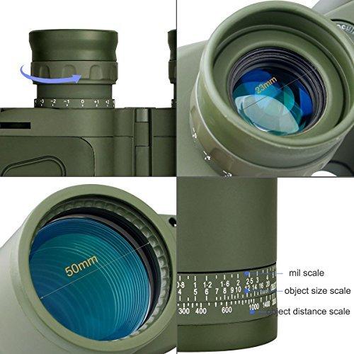 SVBONY SV27 双眼鏡 7倍 防水 距離計 コンパス 付き 軍用 航海 BAK4