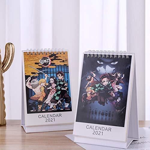 鬼滅の刃 カレンダー 21年 卓上カレンダー スケジュール B6サイズ 2冊パック 文房具 オフィス用品 事務用品 竈 Qpj ネットショップinfinity 通販 Yahoo ショッピング