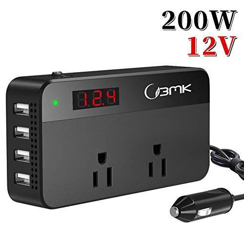 Bmk カーインバーター シガーソケット0w 車載充電器 コンバーターusbポート4口acコンセント2口 ブラック Ykd ネットショップinfinity 通販 Yahoo ショッピング