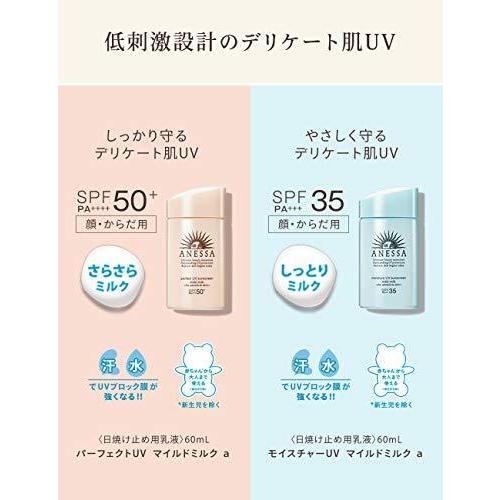 Anessa アネッサ モイスチャーuv マイルドミルク A 日焼け止め 敏感肌 無香料 60ml Yqb ネットショップinfinity 通販 Yahoo ショッピング
