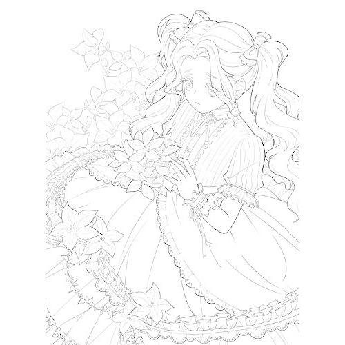新しいかわいい花と女の子の塗り絵の秘密の庭スタイルの線画の本キルタイム絵画本 Nsp 8e79ac5231c4959 Netshop Progress 通販 Yahoo ショッピング