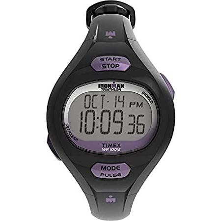 【楽天最安値に挑戦】 特別価格Timex Women's Watc好評販売中 Strap Resin Black/Purple Calculator Pulse Ironman T5K187 アンティーク腕時計
