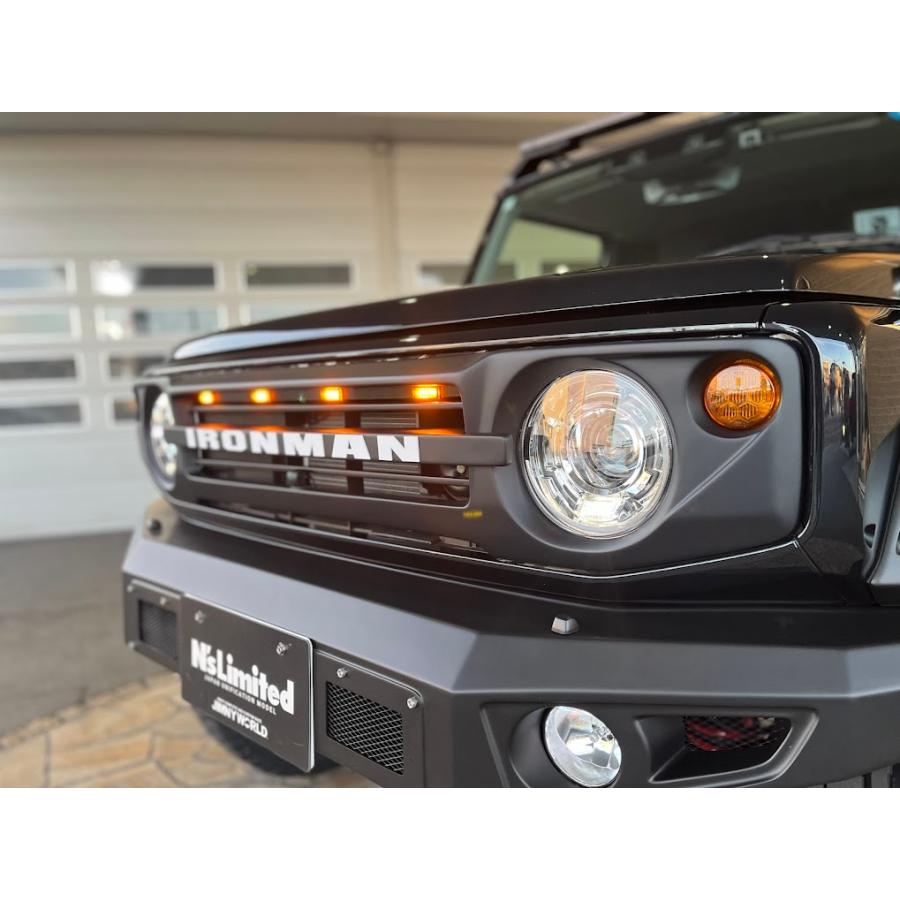 ジムニー JIMNY WORLD samuraiフロントグリルtype2＋LEDマーカー