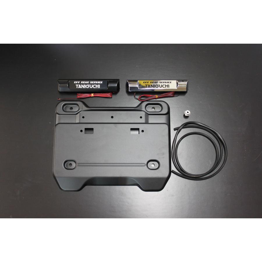 【ジムニー】バックドアライセンスガーニッシュ ジムニー タニグチ バックドアライセンスガーニッシュ（LED