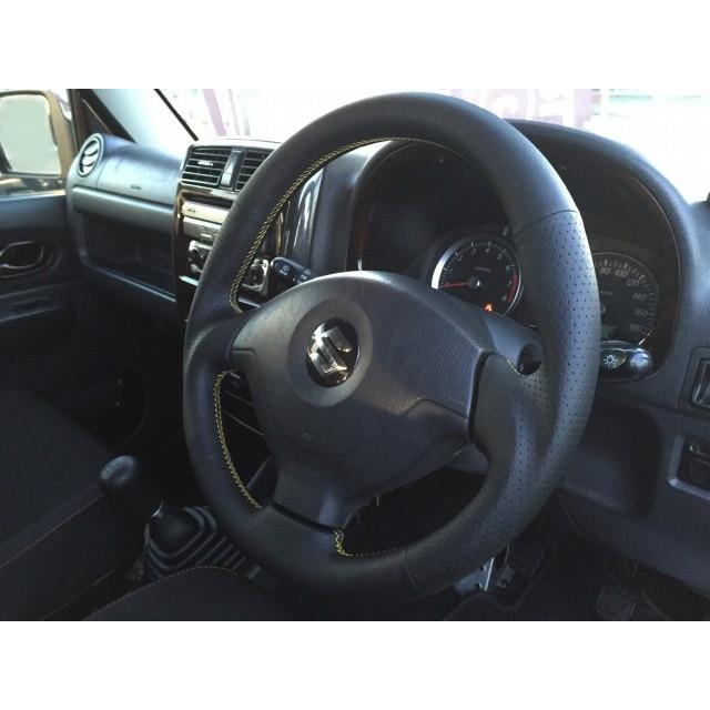 ジムニー 展示品特価(^^♪ オールレザーステアリング イエローステッチ