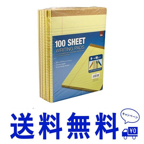 TOPSイエロー リーガルパッド (100シート×9冊 )Lサイズ・レターサイズMade in USA B001QY63XWN s