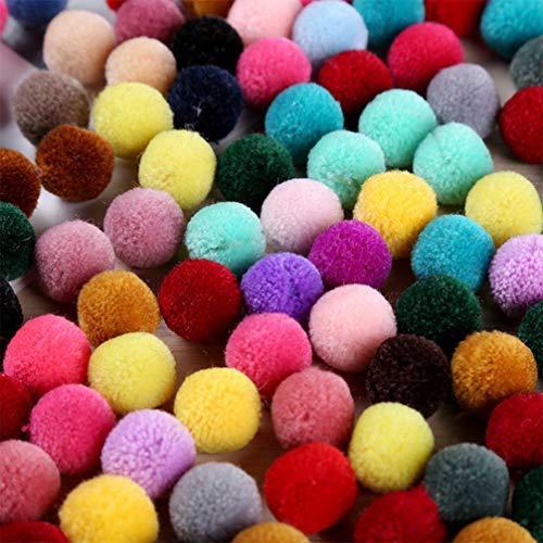 お手軽価格で贈りやすい 生地 Kesyoo Kesyoo ポンポンボール カラフル 2cm フェルト玉 フェルトボール Diy用 手芸パーツ 手作り素材 毛玉 猫おもちゃ 1000個セット ラ