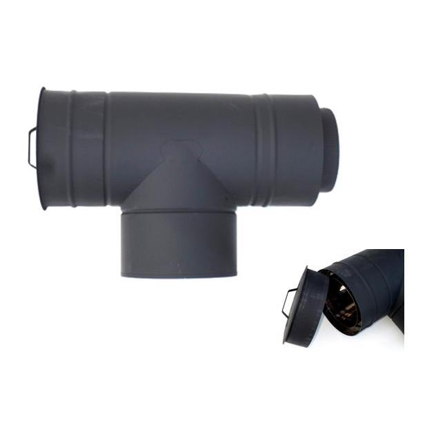 ☆送料無料☆二重断熱直管T型曲り /内径150ミリ外径200ミリ