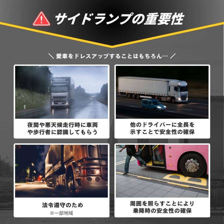 マーカーランプ 24v トラックマーカー led マーカーステー 10個 ランプ