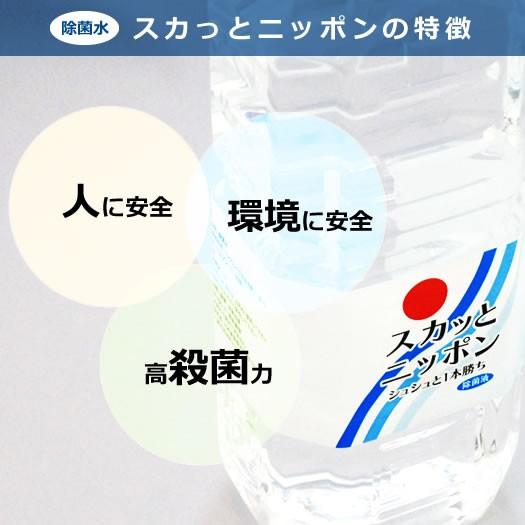 次亜塩素酸水 スカッとニッポン スプレーボトル 500ml 100ppm 除菌