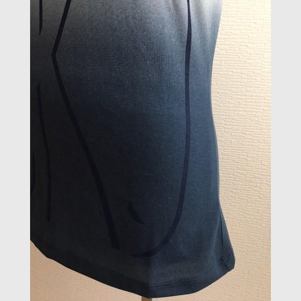 Tシャツ 半袖 カットソー レディース トップス グラデーション スタイルアップ S M L XL 春夏 インナー ホワイト ブルー パープル ロゴ 送料無料 得トクセール |  | 09